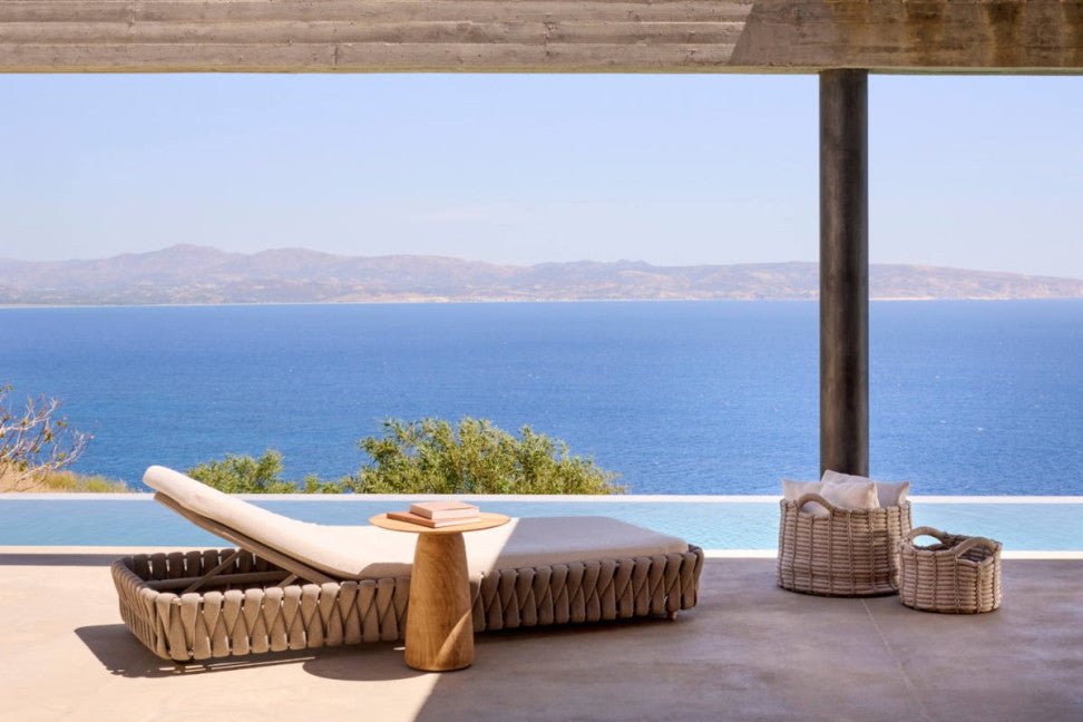 KILLY Outdoor Rope Weaving Patio Daybed with Cushions - North Oasis