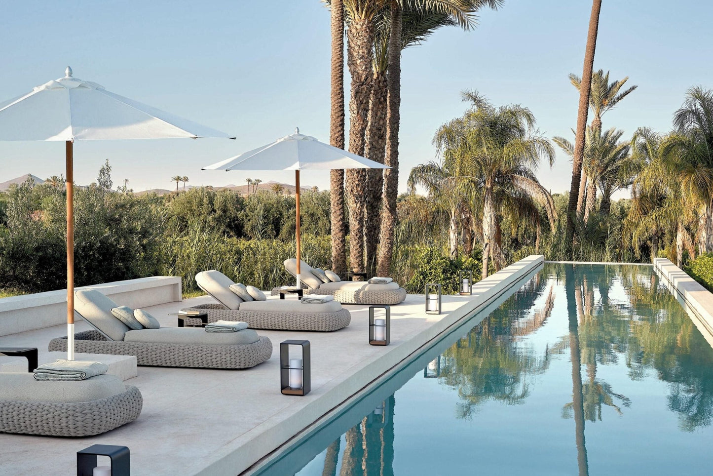 Sink into Outdoor Luxury: Premium Adjustable Sun Loungers - North Oasis